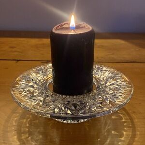 Vintage Waterford Crystal Bethany Pillar Candleholder